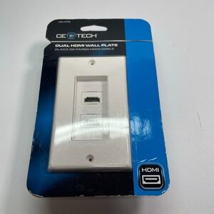 NEW - CE Tech Dual HDMI‎ Wall Plate NEW